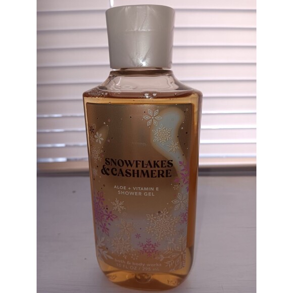 Bath Body Works SNOWFLAKES & CASHMERE Shower Gel & Body Cream Full Size Set Lot - Picture 7 of 13